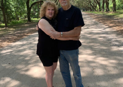 Man and Wife at horse ranch